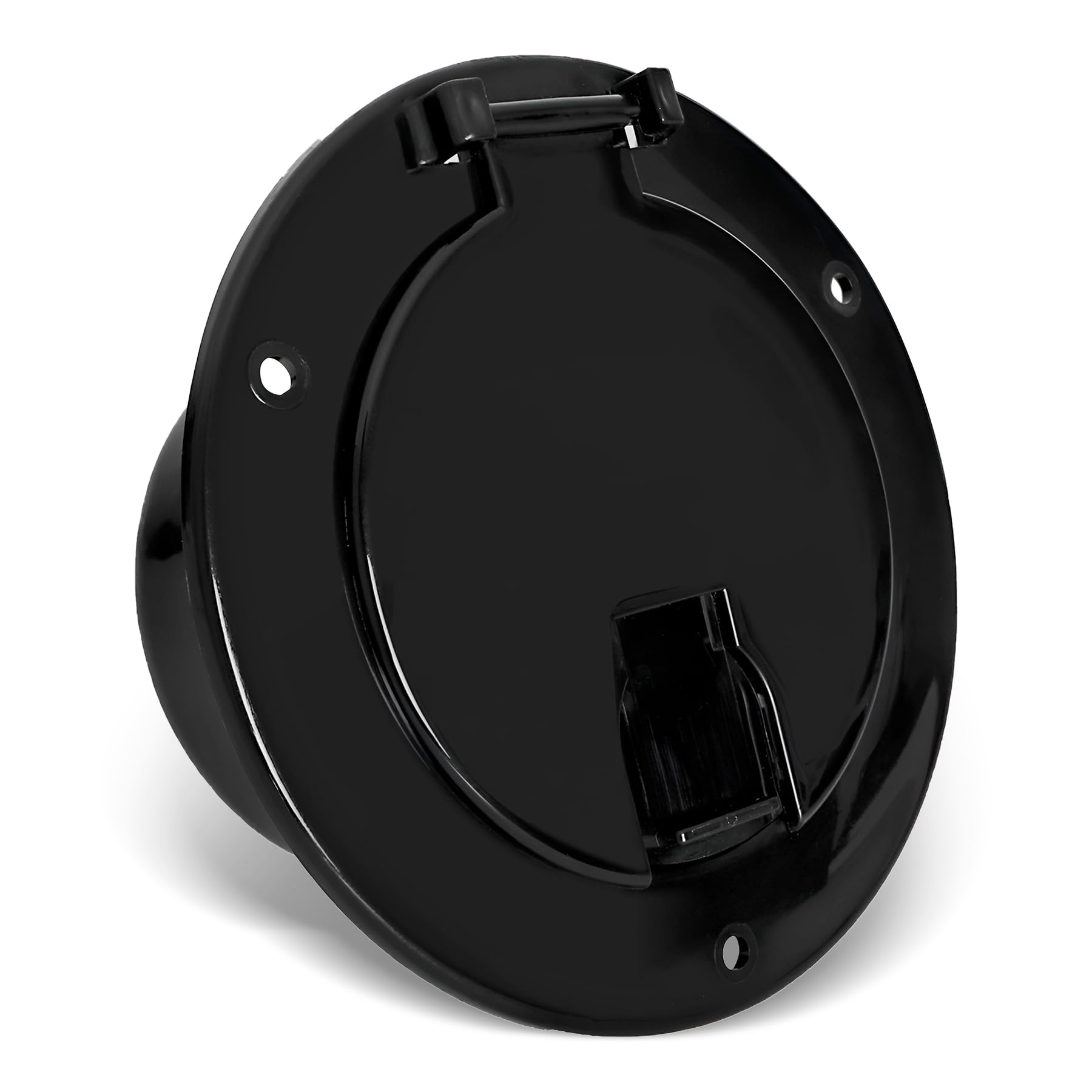 Porscan RV 5 Inch Round Electric Cable Hatch for 30 and 50 Amp Cords, RV Power Cord Cable Hatch Cover Compatible with Coleman Ja